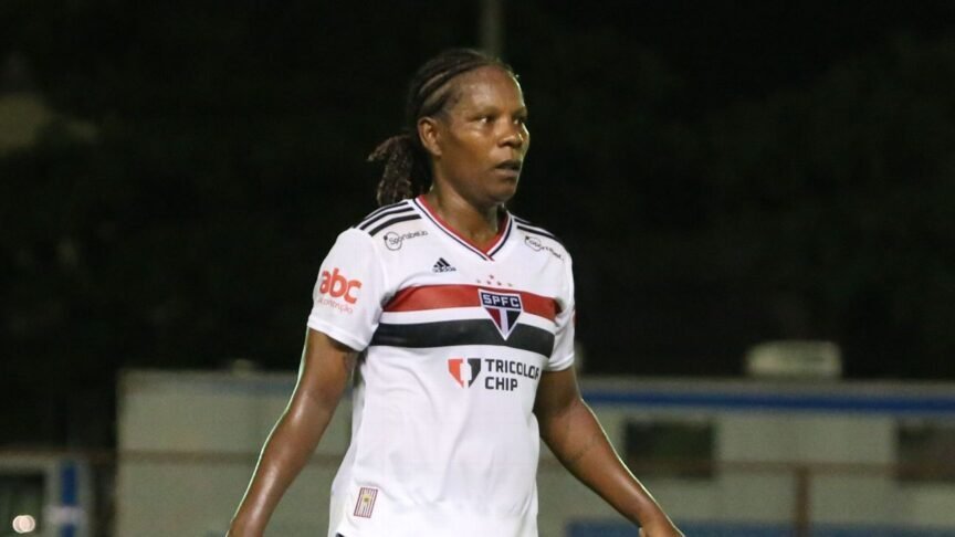 Ex-atacante do São Paulo, Formiga vestiu as cores do clube durante Brasileirão 2022 Gabriela Montesanosaopaulofc.net
