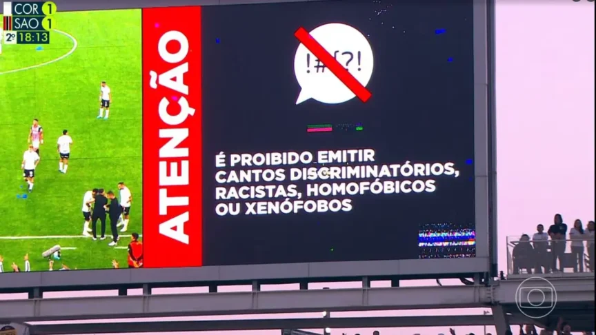 Corinthians será denunciado pelo STJD por gritos homofóbicos da torcida contra o São Paulo