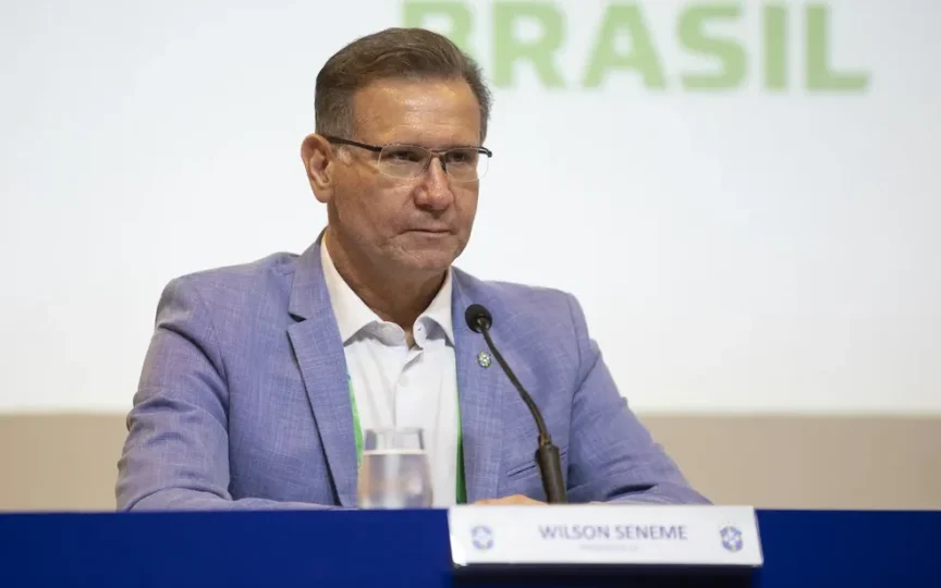 Wilson Luiz Seneme, presidente da comissão de arbitragem da CBF — Foto: Lucas Figueiredo/CBF