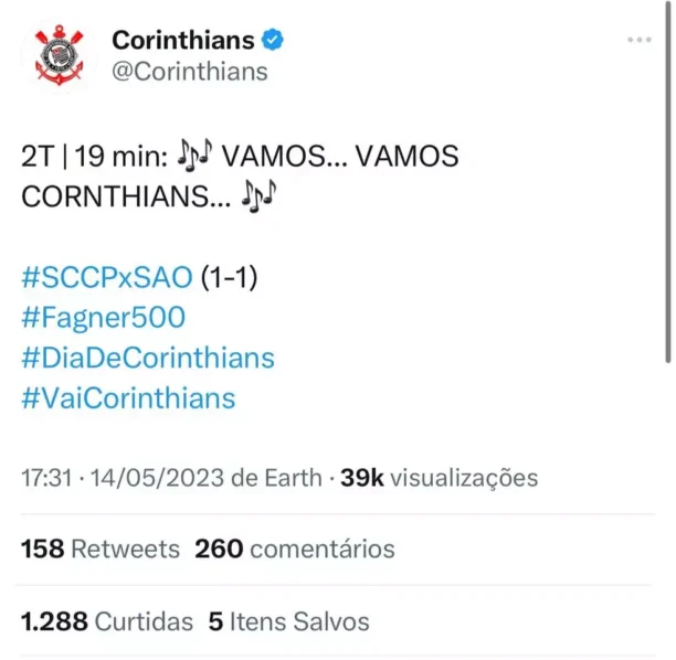 Corinthians será denunciado pelo STJD por gritos homofóbicos da torcida contra o São Paulo
