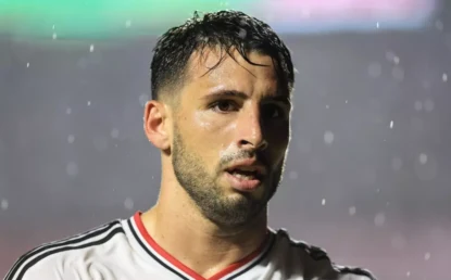 Calleri, do São Paulo, se diz preocupado com problema nas costas: “Senti uma dor estranha”