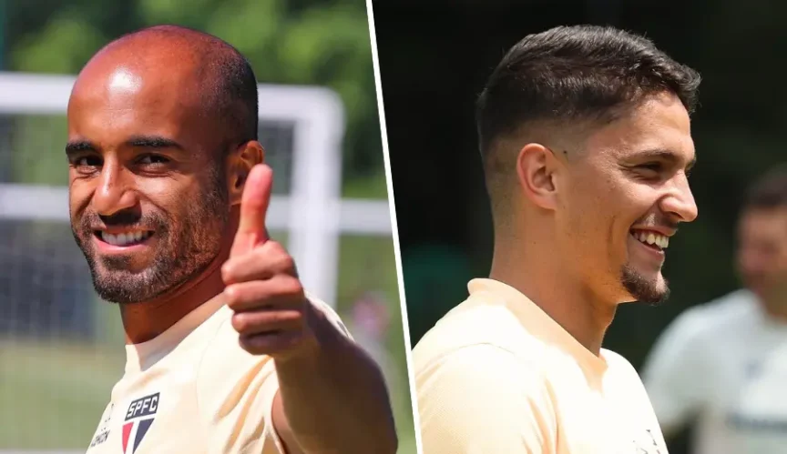 Lucas Moura e Pablo Maia