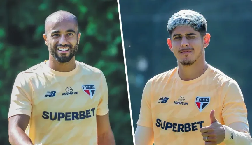 Lucas Moura em treino