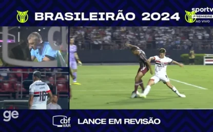 Áudio do VAR explica anulação do gol de Luciano em São Paulo x Fluminense: “Não toca a bola”