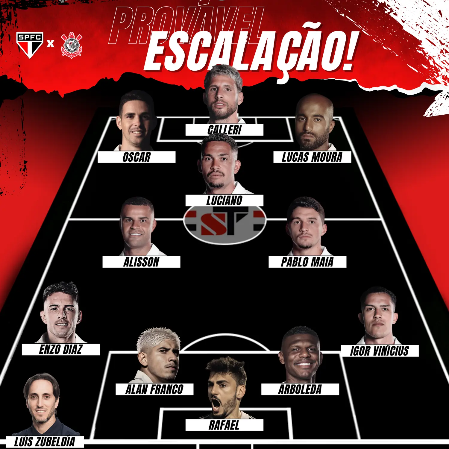 São Paulo x Corinthians: provável escalação, onde assistir ao vivo, desfalques e arbitragem