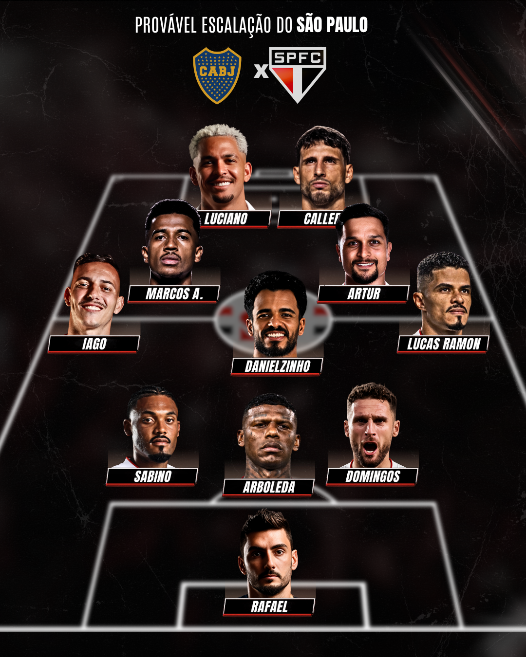 Boca Juniors x São Paulo: provável escalação, onde assistir ao vivo, desfalques e arbitragem