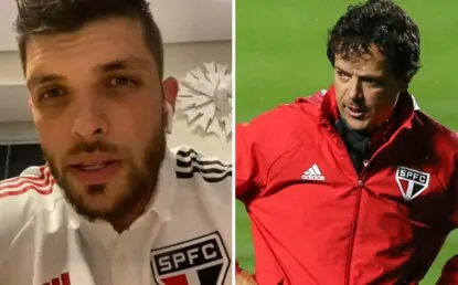 Tiago Volpi diz que não é justo culpar Diniz e volta a dizer que é o melhor treinador que já teve
