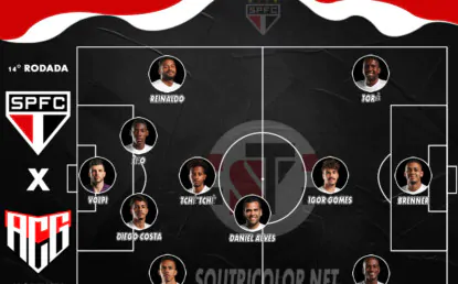 Diniz promove novas mudanças na equipe contra o Atlético-GO