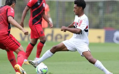 São Paulo empata com Athletico-PR em primeiro jogo das quartas do Brasileiro sub-20