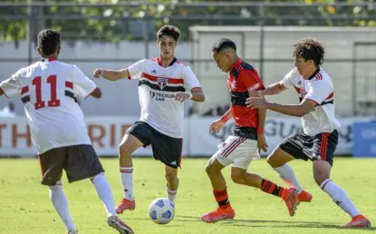 Fora de casa, São Paulo é eliminado do Brasileiro Sub-17 pelo Flamengo
