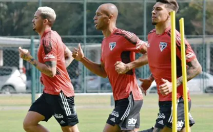 Luciano, Miranda e Rigoni treinam e podem ficar a disposição contra o Racing