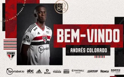 Bem-vindo! Sexto reforço, Andrés Colorado é anunciado pelo São Paulo