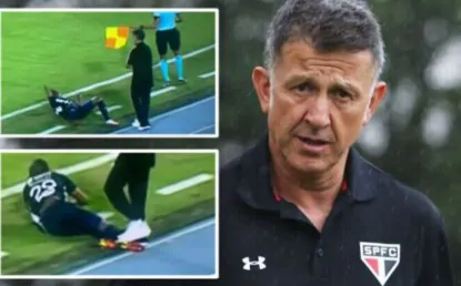 Ex-treinador do São Paulo, Osorio é flagrado pisando em atleta rival
