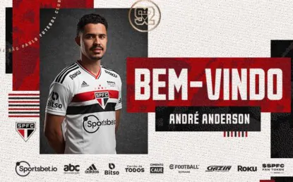 Bem-vindo! São Paulo anuncia a contratação do meia-atacante André Anderson