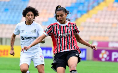São Paulo tenta vitória, mas sofre virada para o Santos pelo Brasileirão Feminino