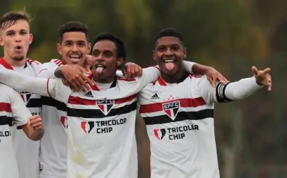 São Paulo faz 3 a 0 no Bahia e avança as quartas de final do Brasileiro Sub-20