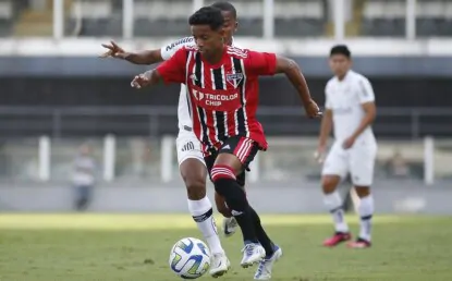 São Paulo estreia com derrota para o Santos no Brasileirão Sub-20