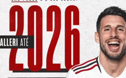 São Paulo renova contrato de Calleri até 2026