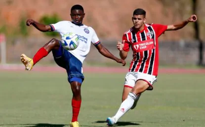 São Paulo perde para o Bahia pelo Brasileirão Sub-20