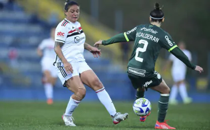 No primeiro jogo das quartas do Brasileiro Feminino, São Paulo empata com o Palmeiras