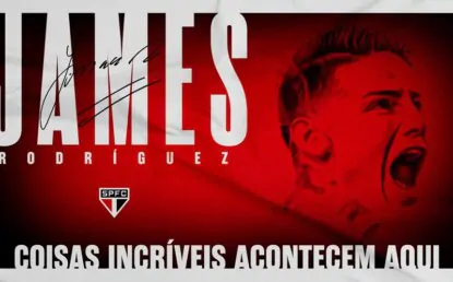 São Paulo anuncia a contratação de James Rodríguez