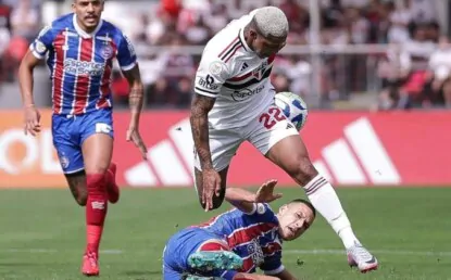São Paulo perde um caminhão de gols e fica no empate com o Bahia no Brasileirão