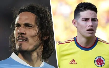 Quem é melhor? Torcedores do Boca Juniors comparam Cavani com James Rodríguez