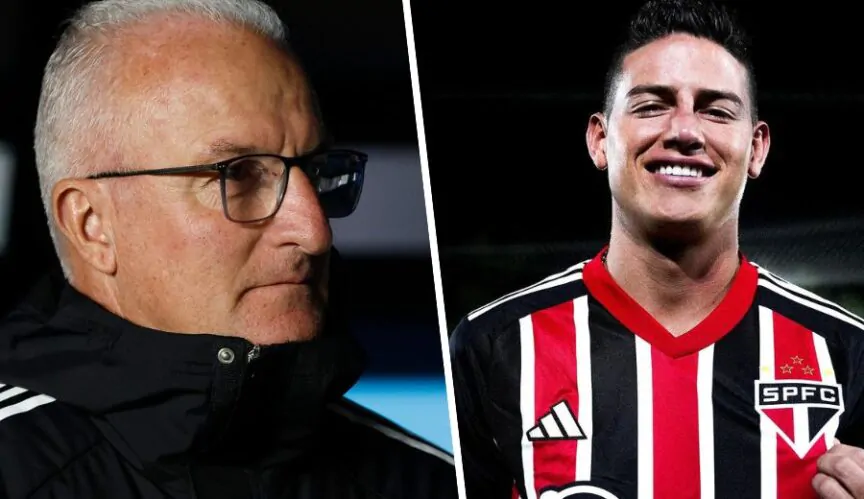 Dorival Júnior e James Rodríguez