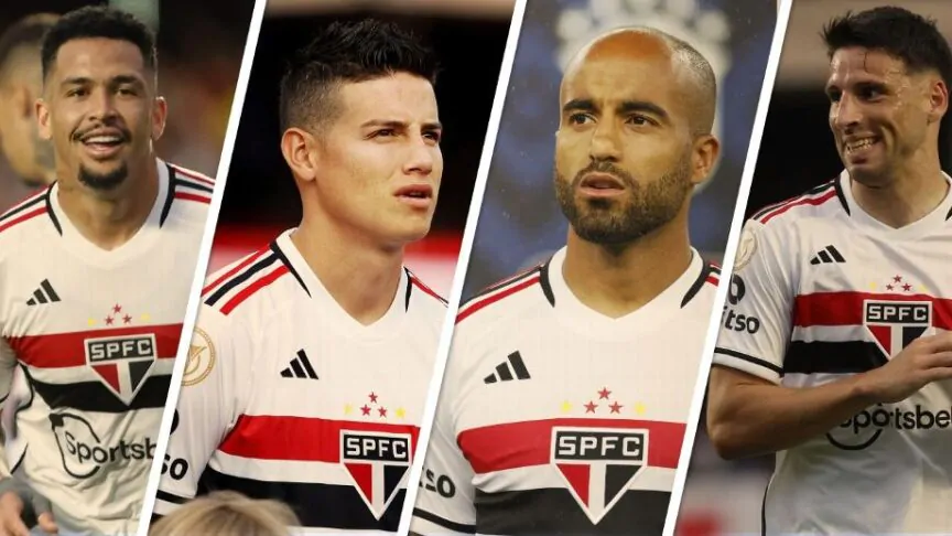 Luciano, James Rodriguez, Lucas e Calleri: o quarteto mágico do São Paulo Flickr São Paulo