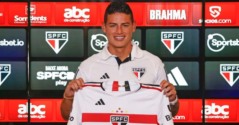 James Rodríguez usará la camiseta 19 con São Paulo. | Foto: AFP