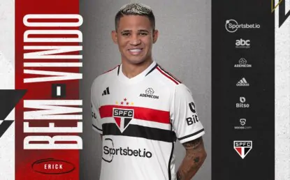 São Paulo anuncia a contratação do atacante Erick: “É um sonho antigo da diretoria”