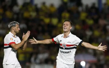 Galoppo marca de pênalti, mas São Paulo só empata com o Mirassol