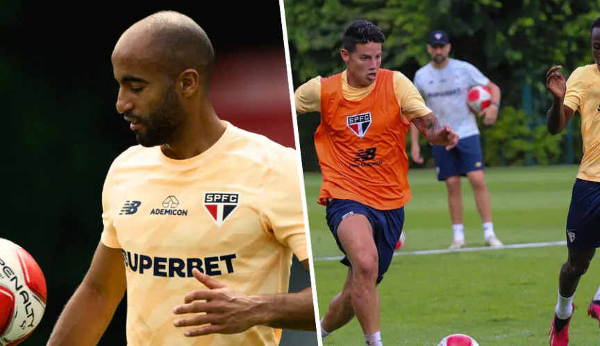 Lucas Moura e James Rodríguez