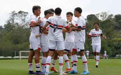 Fora de casa, São Paulo goleia o Criciúma na ida das oitavas da Copa do Brasil Sub-20