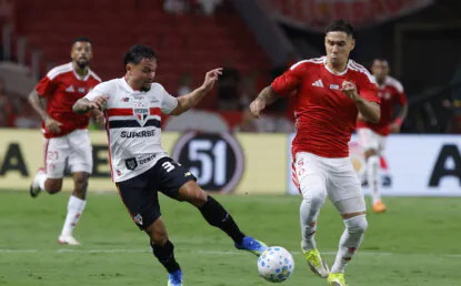São Paulo sai atrás, mas busca empate com Calleri diante do Internacional