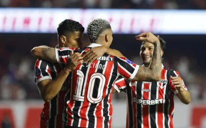 São Paulo bate a equipe do O’Higgins e assume a liderança do grupo na Sul-Americana